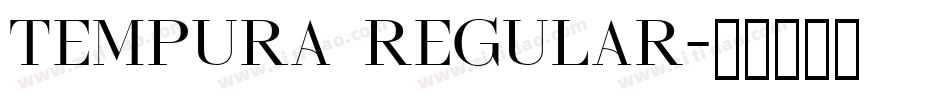 Tempura Regular字体转换